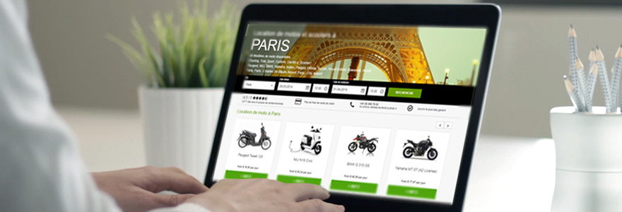 Location en ligne de scooters et de motos sur Paris